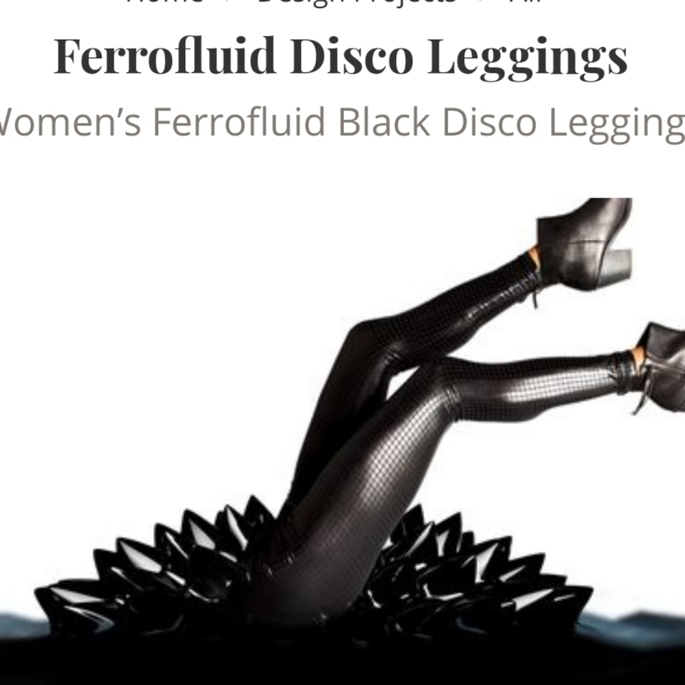 Betabrand Ferrofluid Disco Leggings
